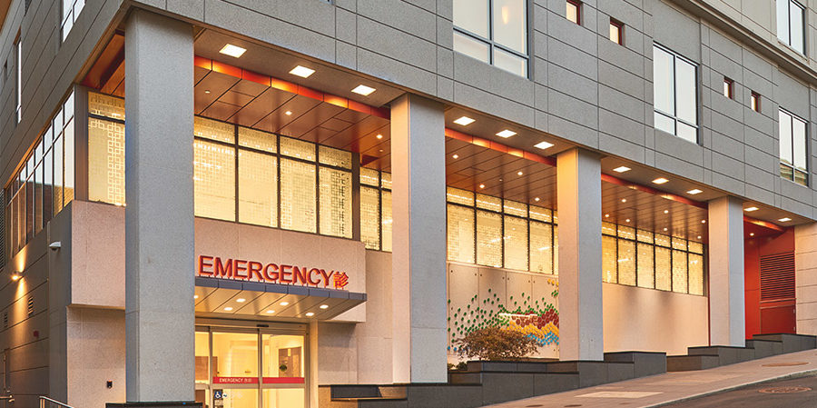 chinese hospital emergency room entrance