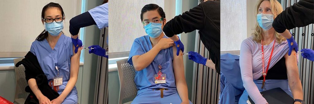 Chinese Hospital San Francisco, Staff getting vaccination