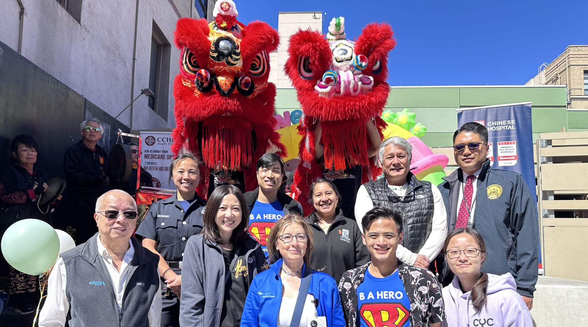 Group photo at Chinatown Wellness Festival