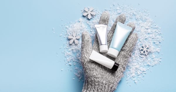 winter gloves, and skin lotions